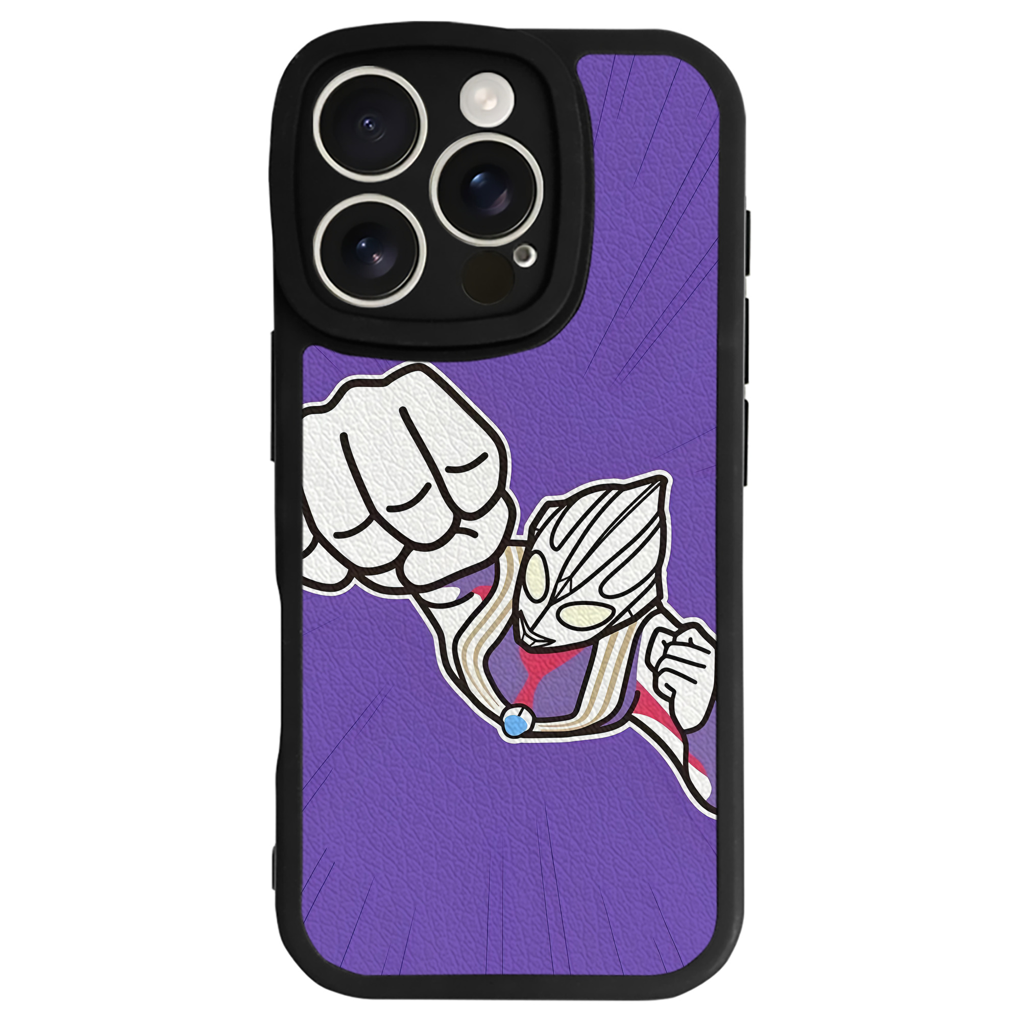 （画像用） ウルトラマン Ultraman 【iPhone 16シリーズ対応】シリコンスマホケース（レザー調） 材質：シリコン